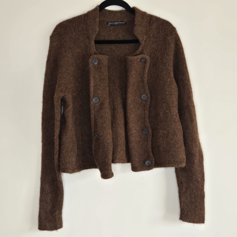 Peruvian Connection Wool Blend Open Front Cardiga… - image 2